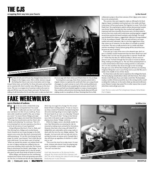 BeatRoute Magazine Alberta print e-edition - Feb. 2016