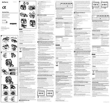 Sony VG-C99AM - VG-C99AM Consignes dâutilisation NÃ©erlandais