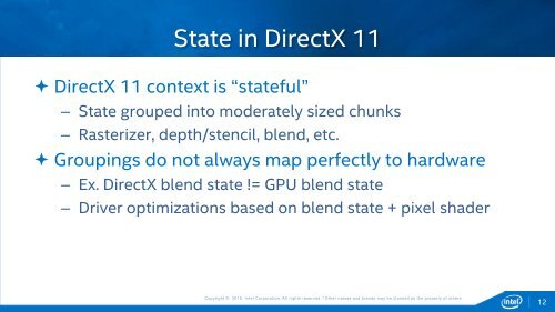 Efficient Rendering with DirectX 12 on Intel Graphics