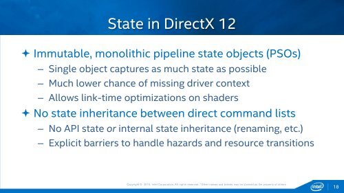 Efficient Rendering with DirectX 12 on Intel Graphics