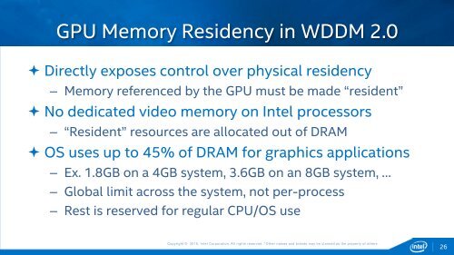 Efficient Rendering with DirectX 12 on Intel Graphics