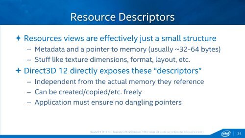 Efficient Rendering with DirectX 12 on Intel Graphics