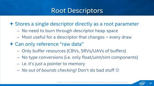 Efficient Rendering with DirectX 12 on Intel Graphics