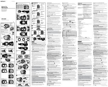 Sony MPK-WEB - MPK-WEB Consignes dâutilisation Allemand