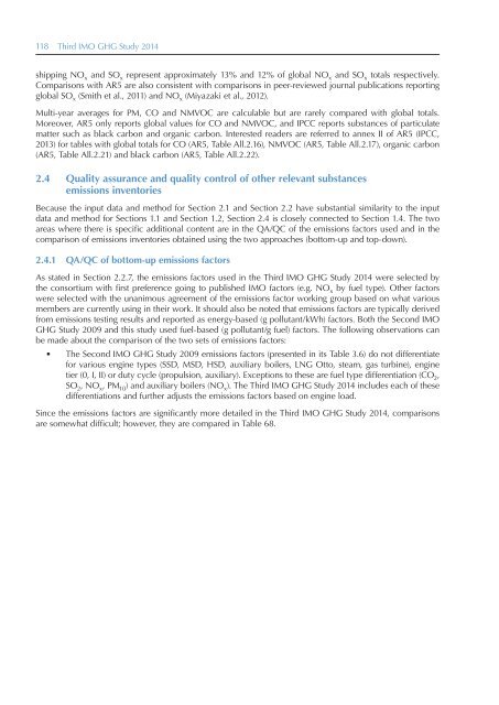 Third IMO Greenhouse Gas Study 2014