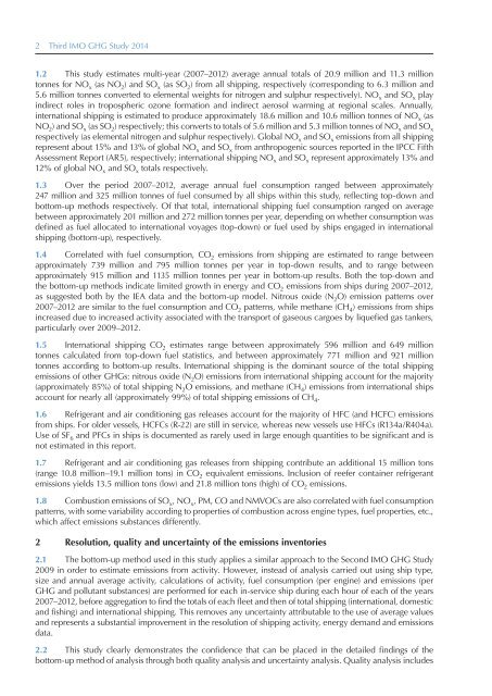 Third IMO Greenhouse Gas Study 2014