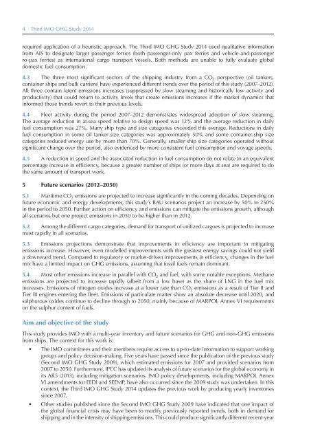 Third IMO Greenhouse Gas Study 2014