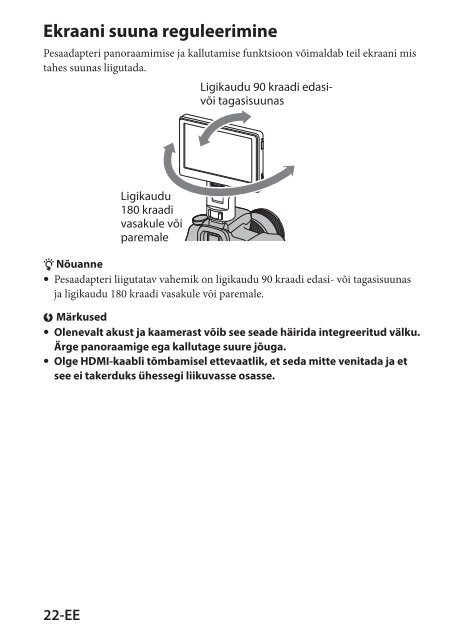 Sony CLM-V55 - CLM-V55 Consignes d&rsquo;utilisation Estonien