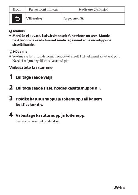 Sony CLM-V55 - CLM-V55 Consignes d&rsquo;utilisation Estonien