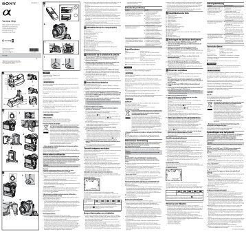 Sony VG-C2EM - VG-C2EM Consignes dâutilisation SuÃ©dois