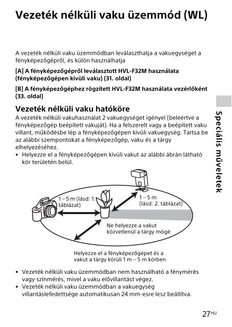 Sony HVL-F32M - HVL-F32M Mode d'emploi Hongrois