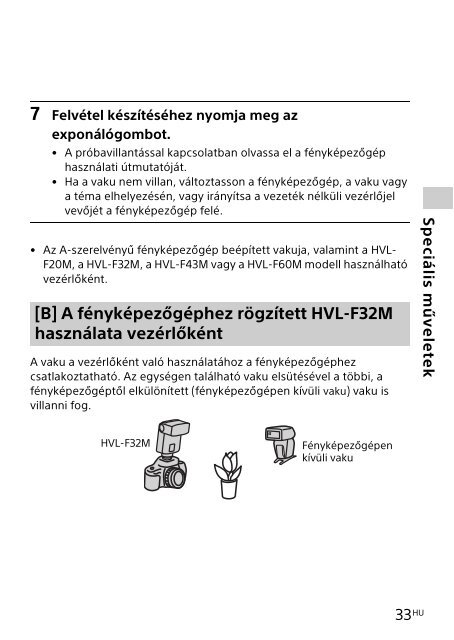Sony HVL-F32M - HVL-F32M Mode d'emploi Finlandais