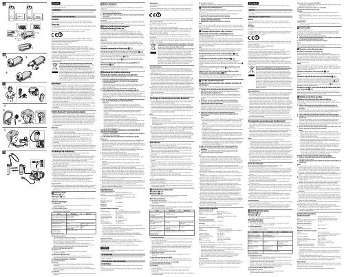 Sony ECM-AW3 - ECM-AW3 Consignes d&rsquo;utilisation Su&eacute;dois