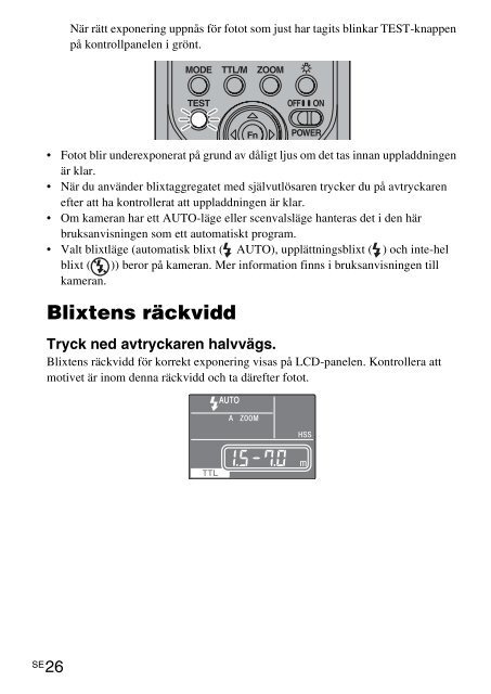 Sony HVL-F58AM - HVL-F58AM Consignes d&rsquo;utilisation Su&eacute;dois