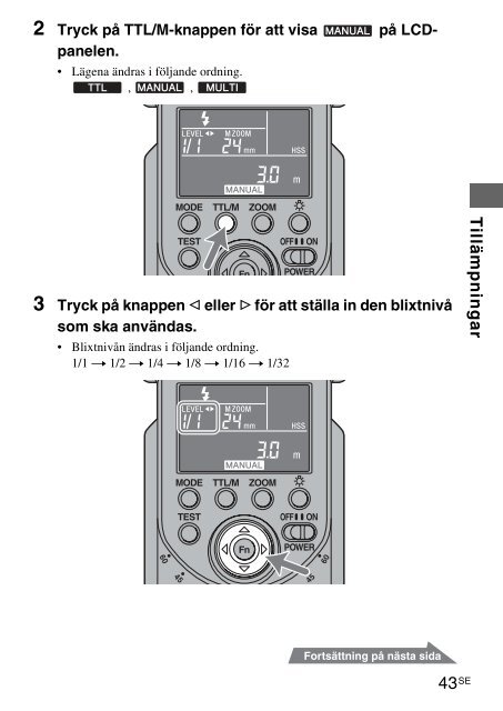 Sony HVL-F58AM - HVL-F58AM Consignes d&rsquo;utilisation Su&eacute;dois