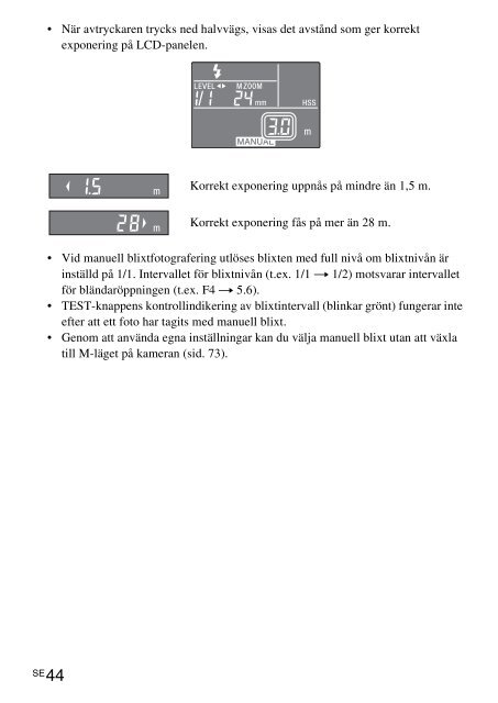 Sony HVL-F58AM - HVL-F58AM Consignes d&rsquo;utilisation Su&eacute;dois