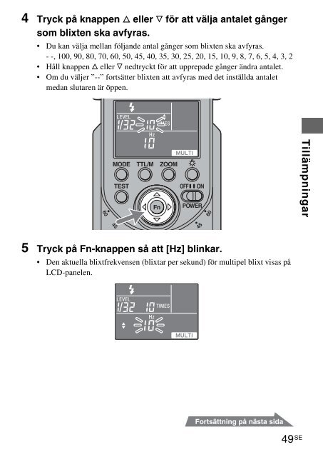 Sony HVL-F58AM - HVL-F58AM Consignes d&rsquo;utilisation Su&eacute;dois