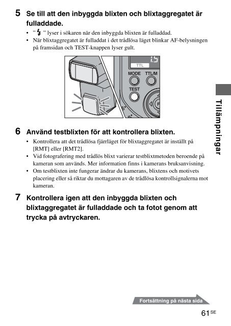 Sony HVL-F58AM - HVL-F58AM Consignes d&rsquo;utilisation Su&eacute;dois