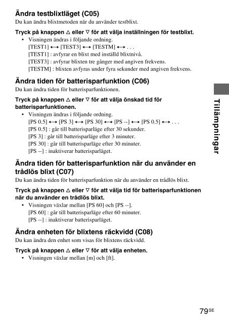 Sony HVL-F58AM - HVL-F58AM Consignes d&rsquo;utilisation Su&eacute;dois