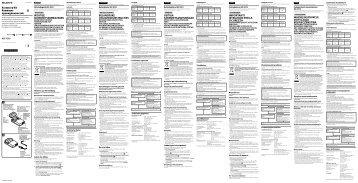 Sony ACC-TCV5 - ACC-TCV5 Mode d'emploi NÃ©erlandais