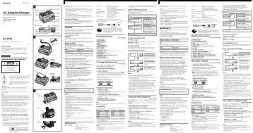 Sony AC-V700 - AC-V700 Consignes dâutilisation TchÃ¨que