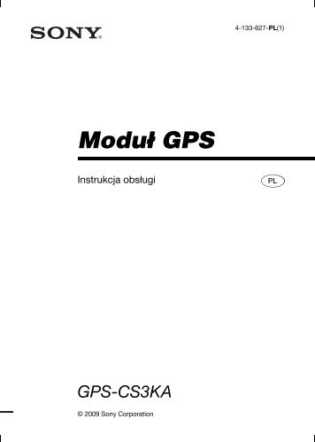 Sony GPS-CS3KA - GPS-CS3KA Mode d'emploi Polonais