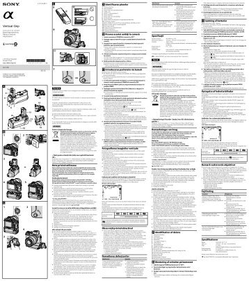 Sony VG-C1EM - VG-C1EM Consignes dâutilisation TchÃ¨que