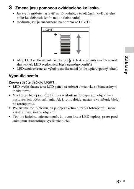 Sony HVL-F60M - HVL-F60M Consignes d&rsquo;utilisation Slovaque