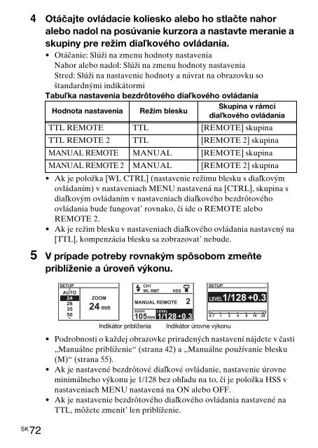 Sony HVL-F60M - HVL-F60M Consignes d&rsquo;utilisation Slovaque