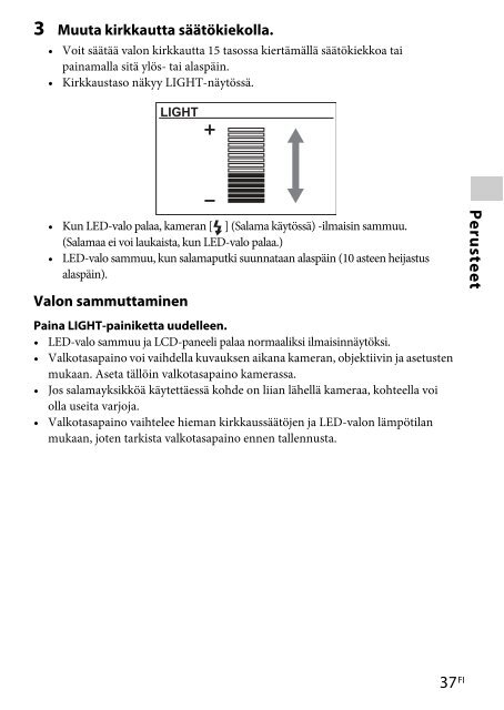 Sony HVL-F60M - HVL-F60M Consignes d&rsquo;utilisation Finlandais