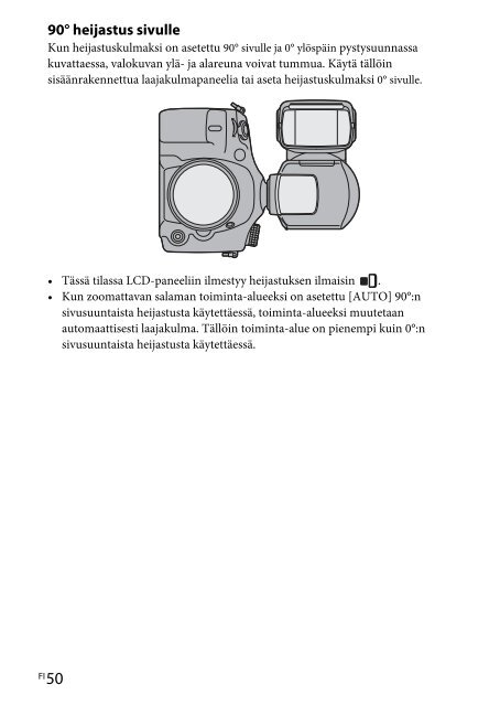 Sony HVL-F60M - HVL-F60M Consignes d&rsquo;utilisation Finlandais