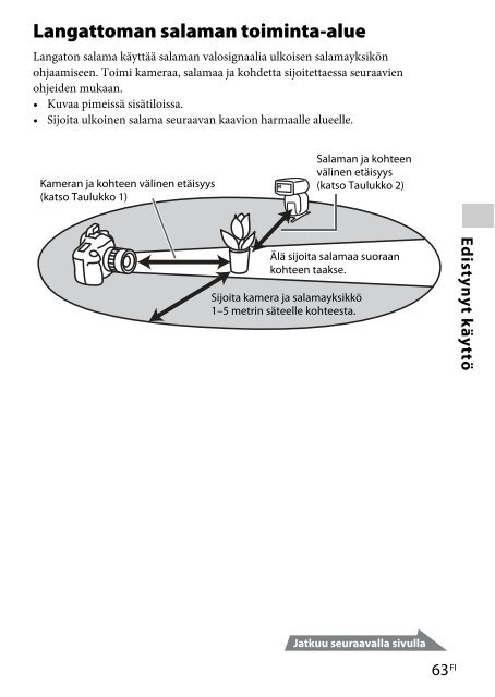 Sony HVL-F60M - HVL-F60M Consignes d&rsquo;utilisation Finlandais