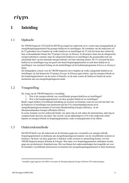 Energieverbruik en besparingspotentieel bedrijven en instellingen