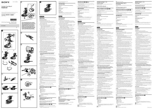 Sony VCT-SCM1 - VCT-SCM1 Mode d'emploi Roumain