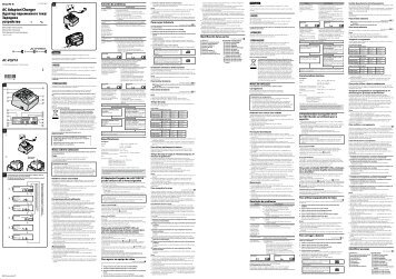 Sony AC-VQV10 - AC-VQV10 Mode d'emploi Espagnol