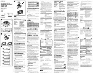 Sony AC-VQV10 - AC-VQV10 Mode d'emploi