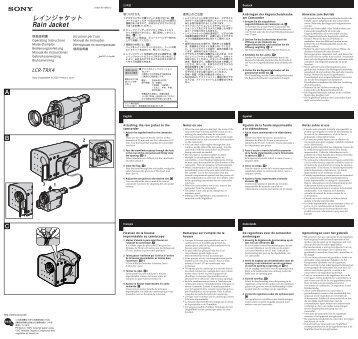 Sony LCR-TRX4 - LCR-TRX4 Consignes dâutilisation Espagnol