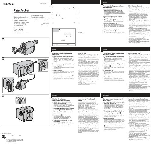 Sony LCR-TRX4 - LCR-TRX4 Consignes d&rsquo;utilisation Espagnol