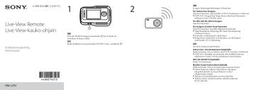 Sony RM-LVR1 - RM-LVR1 Mode d'emploi Danois