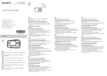 Sony RM-LVR1 - RM-LVR1  Lituanien