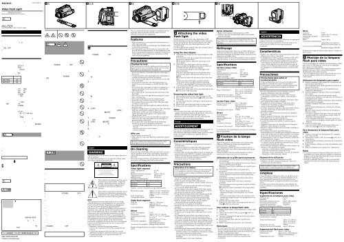Sony HVL-F5DF - HVL-F5DF Consignes d&rsquo;utilisation