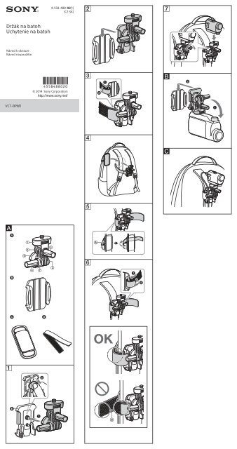 Sony VCT-BPM1 - VCT-BPM1 Consignes d&rsquo;utilisation Slovaque