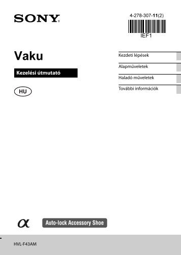 Sony HVL-F43AM - HVL-F43AM Mode d'emploi Hongrois