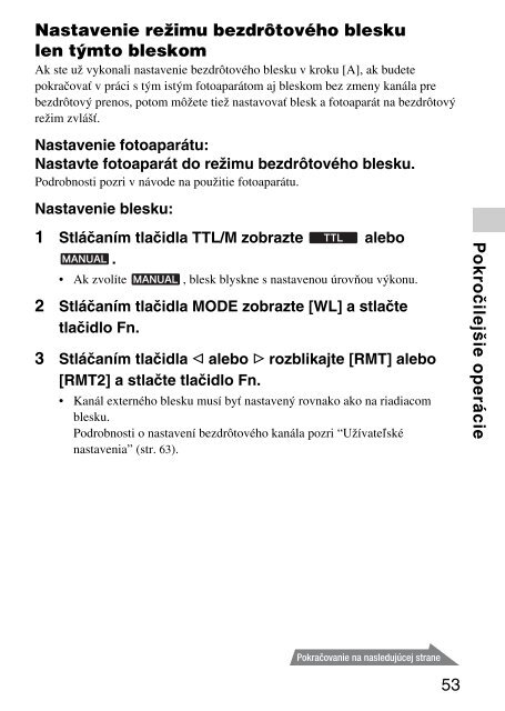 Sony HVL-F43AM - HVL-F43AM Mode d'emploi Tch&egrave;que