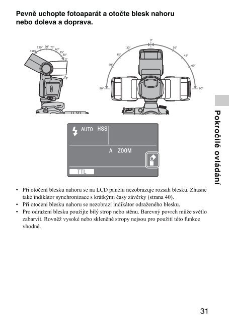 Sony HVL-F43AM - HVL-F43AM Mode d'emploi Tch&egrave;que