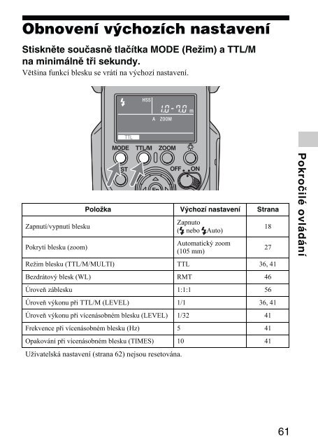 Sony HVL-F43AM - HVL-F43AM Mode d'emploi Tch&egrave;que