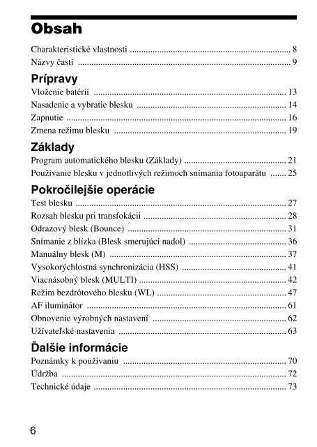 Sony HVL-F43AM - HVL-F43AM Mode d'emploi Tch&egrave;que