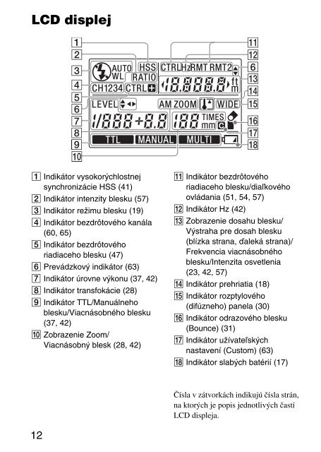 Sony HVL-F43AM - HVL-F43AM Mode d'emploi Tch&egrave;que