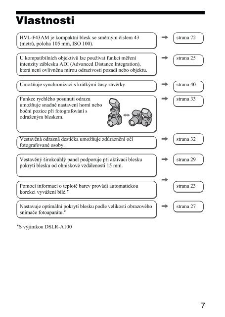 Sony HVL-F43AM - HVL-F43AM Mode d'emploi Tch&egrave;que