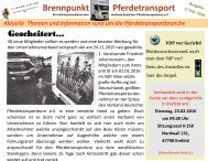 Magazin Ausgabe 6 - Februar 2016 - Brennpunkt Pferdetransport